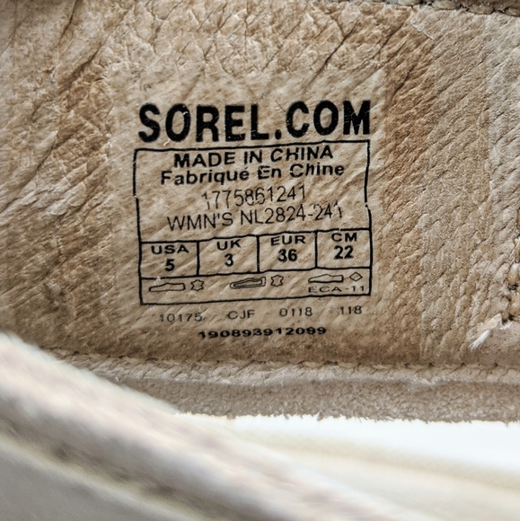 Sorel Joanie Ankle Lace Wedge Leather Sandals - Picture 7 of 7